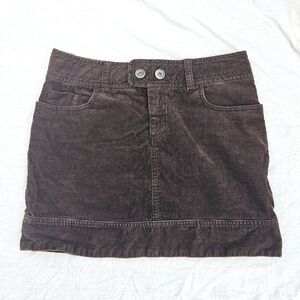 Vintage Eastern Mountain Sports, Corduroy Skirt, Size 2, Brown